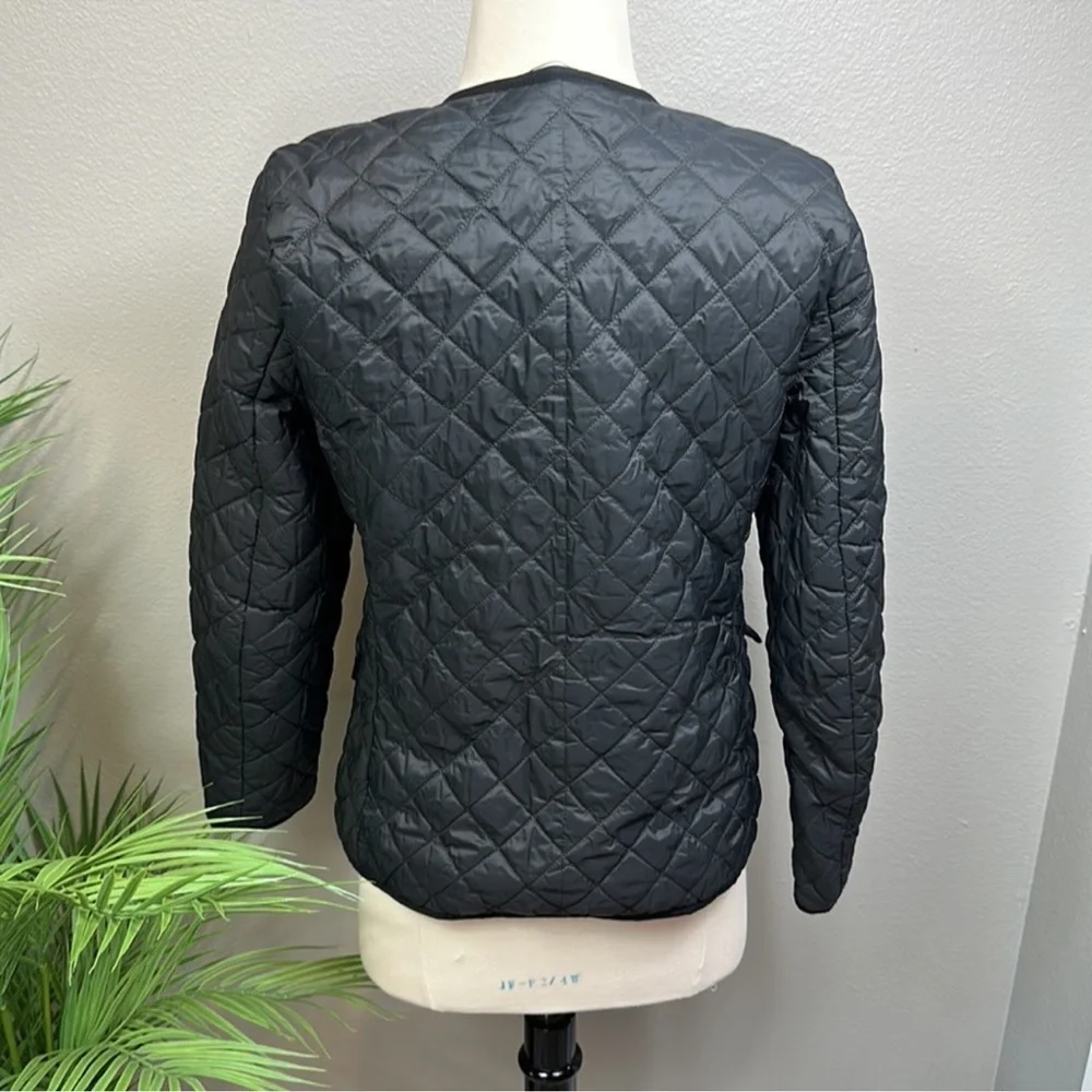 J. Crew Women's Black Quilted Puffer Jacket - Picture 5 of 8